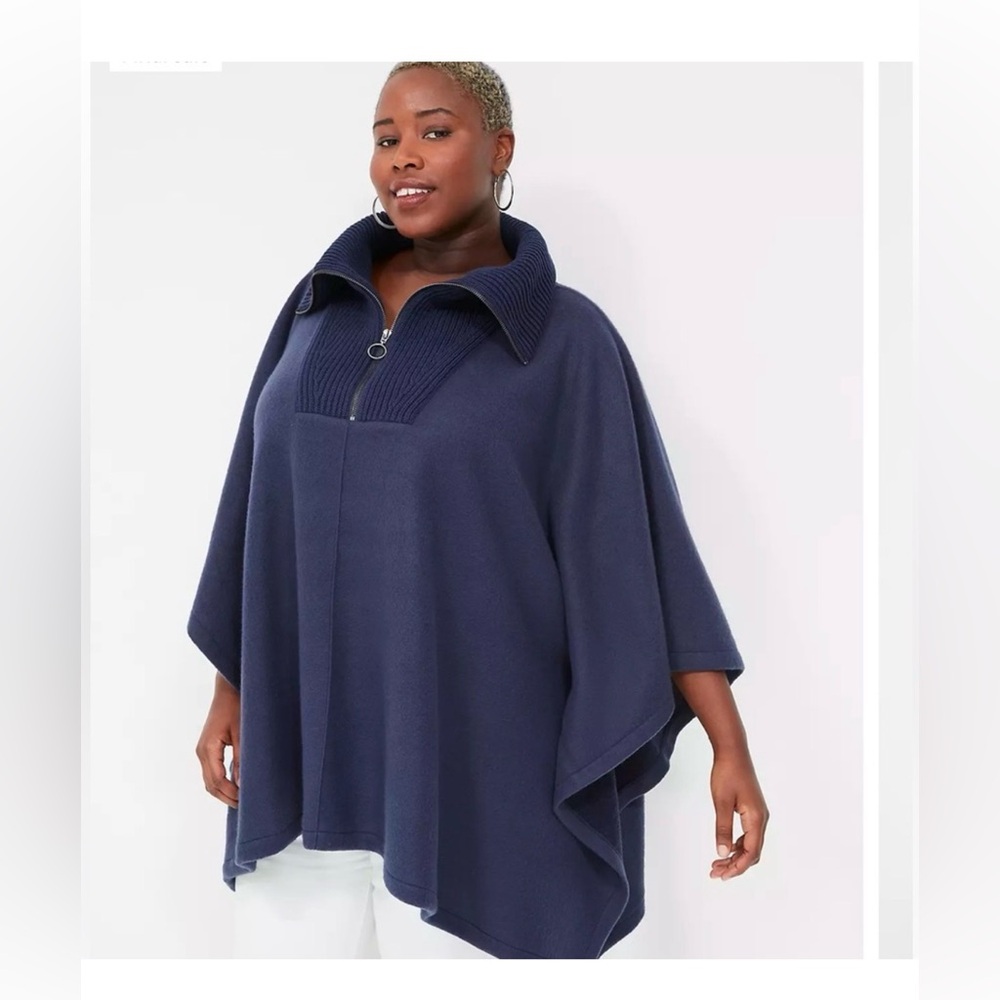 Lane Bryant Dark Blue Women's Poncho